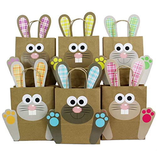 Papierdrachen DIY Osternester zum Befüllen und Basteln - Geschenktüten für Kinder mit bunten Osterhasen - Ostergeschenke verpacken - Osterdeko - Ostern