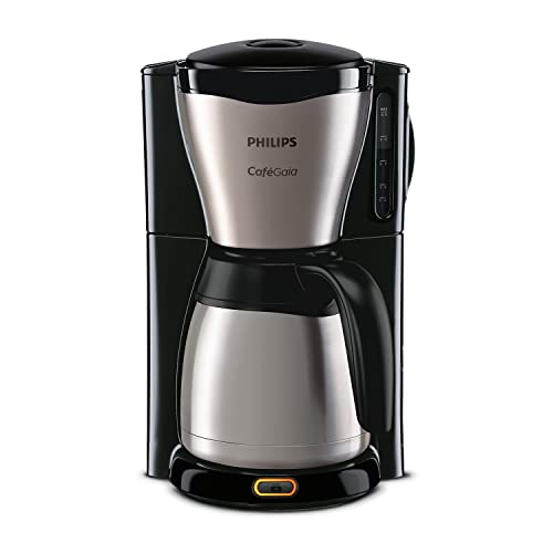 Philips Filterkaffeemaschine – 1.2-Liter-Thermoskanne, bis zu 15 Tassen, Edelstahl, (HD7546/20), 1000watts, 25.5 x 22.1 x 37.01 cm, silbern/schwarz