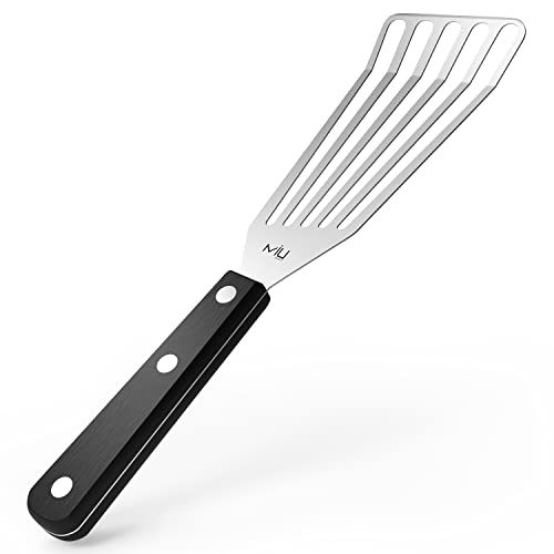 MIU France Grill Pfannenwender Edelstahl - Premium Grill Fischwender - Hitzebeständiger Pfannenwender - Bratenwender für Küche, Braten, Wenden - Pfannenwender Metall Schlitzwender - 28 cm Grill Wender