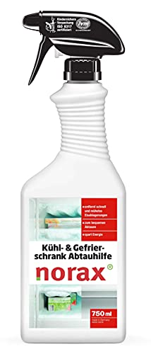 norax Kühl- & Gefrierschrank Abtauhilfe 750ml - Entfernt schnell und mühelos alle Eisablagerungen und spart Energie