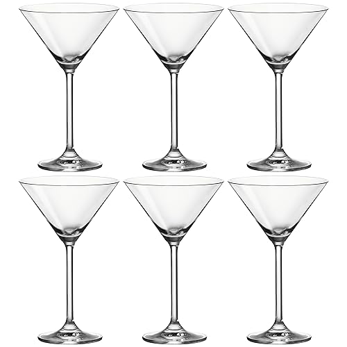 Leonardo Daily Cocktail-Gläser, Glas mit Stiel, spülmaschinenfeste Cocktail-Kelche,6 Stück (1er Pack), 270 ml, 063320