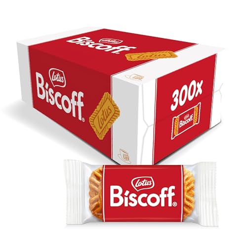 Lotus Biscoff | Orginal Karamellisierter Keks | 300 Einzeln Verpackte Kekse | Einzigartiger Knuspriger Geschmack | Vegan | Kein Zusatz von Aromen oder Farbstoffen | 1.875 kg