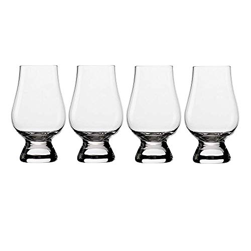 The Glencairn Glas Whiskey Gläser 4er Set/Whisky Glas mit 190 ml Fassungsvermögen/elde Whisky Gläser aus hochwertigem Kristallglas/Whisky Gläser Set spülmaschinentauglich