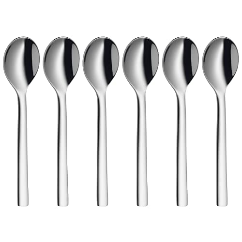 WMF Nuova Espressolöffel Set 6-teilig, 11 cm, Espresso Löffel Cromargan Edelstahl poliert, spülmaschinengeeignet