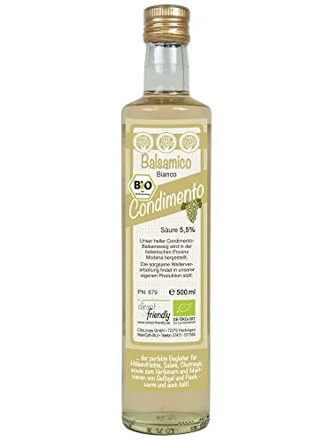 direct&friendly Bio Condimento Balsamico weißer Bianco (500 ml)