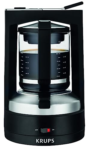 Krups KM468910 Filterkaffeemaschine T8 | 850 Watt | Automatische Abschaltung | 8-12 Tassen | Beleuchteter Ein-/ Ausschalter | Schwarz