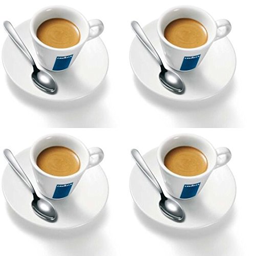 Holland Plastics Original Brand 4 X Lavazza Espresso Tassen und Untertassen -Kapazität cc 75, Height mm 58