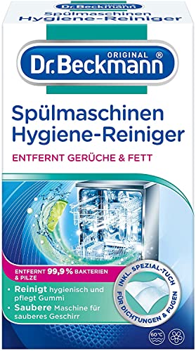 Dr. Beckmann Spülmaschinen Hygiene-Reiniger | Entfernt Rückstände, Fett Und Unangenehme Gerüche | Inkl. Spezial-Reinigungs-Tuch 1x 75 g