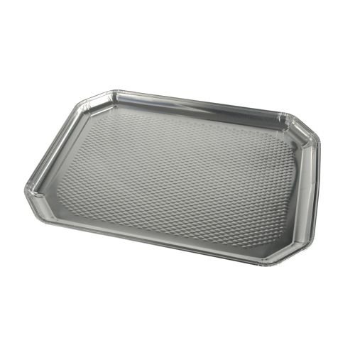 Papstar Platten, Aluminium, quadratisch, 35 cm x 26 cm, 5er-Set