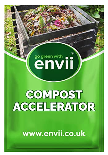 Envii Compost Accelerator - Bio Kompost-beschleuniger - Organischer Kompoststarter zur Beschleunigung des Kompostier-Vorgangs 12 Tabs behandelt 1.800 Liter Kompost