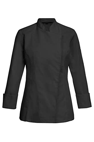 Greiff Gastro Moda Damen Cuisine Basic Kochjacke Regular Fit Schwarz Modell 5405 Größe M