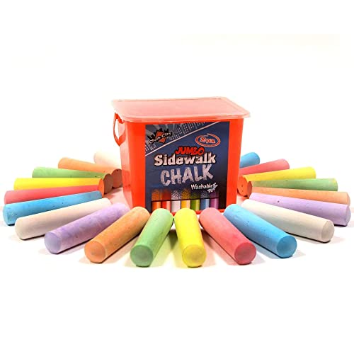 Chalk City Straßenkreide, Riesenkreide, ungiftig, abwaschbar, Kunst-Set (20 Stück)