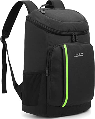 TOURIT Kühlrucksack Leichter Rucksack 28L mit Flaschenöffner Hält 30 Dosen