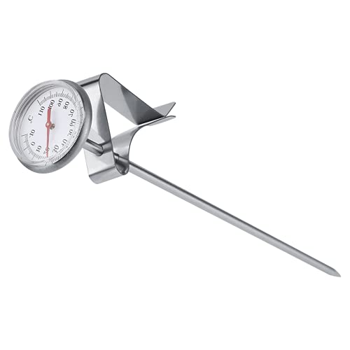 VBESTLIFE Edelstahl Milch Thermometer,-10~110 Kaffee Thermometer für Küche,BBQ, Essen, Steak, Türkei, Süßigkeiten, Milch,Bad Wasser usw.