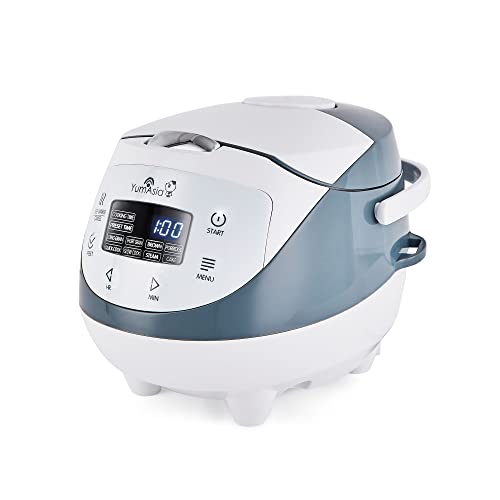 Yum Asia Panda Mini-Reiskocher mit Ninja-Keramikschüssel und Advanced Fuzzy Logic (3,5 Tassen, 0,63 Liter) 4 Reisfunktionen, 4 Multicooker-Funktion, 220–240V