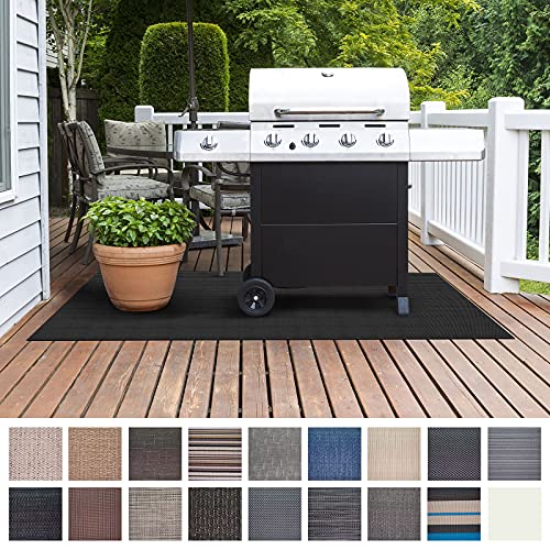 Floordirekt Grillschutzmatte | Schwer entflammbar | 2 Größen | 5 Designs | Grillmatten zum Grillen im Garten | Outdoor Matten für den Grill (90 x 120 cm, Padua)