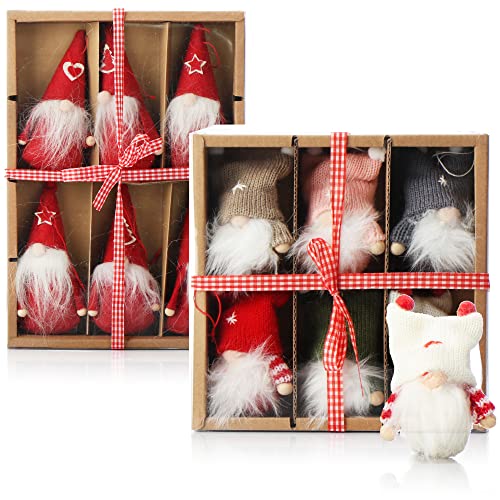 com-four® 16x Premium Weihnachtsbaum-Anhänger Engel - Christbaumschmuck - Feen-Figuren als Geschenkanhänger - schwedisch-skandinavische Deko-Trolle, Engel, Feen - Christbaum-Figuren