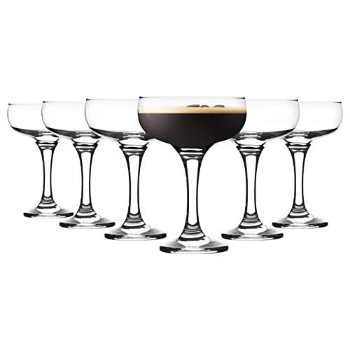 Rink Drink Espresso Martini -Brille - 235ml - Klar - Pack Von 6