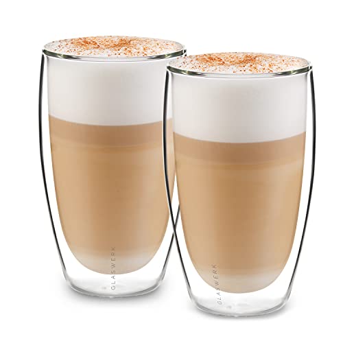 2 doppelwandige Chai Latte Gläser