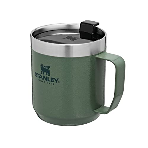 Stanley Classic Legendary Camp Mug Thermobecher 354ml - Doppelwandiger Vakuumisolierter Kaffeebecher To Go - BPA-Frei - Spülmaschinenfest - Paßt Unter die Meisten Kaffeevollautomaten - Green