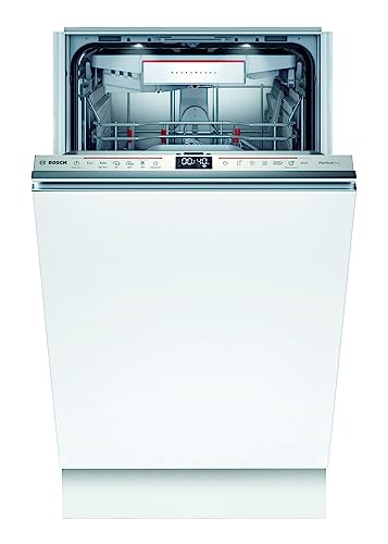 Bosch SPV6ZMX23E Serie 6 Smarter Geschirrspüler vollintegriert, 45 cm breit, Besteckschublade, Silence Programm besonders leise, PerfectDry mit Zeolith trocknet sogar Kunststoff