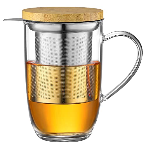 Teeglas mit Sieb