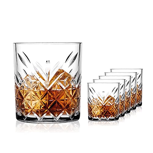 Sahm Whisky Nosing Gläser Set 6 teilig 200ml - Kleine Trinkgläser - Timeless Whiskey Gläser Set - Auch ideale Gin & Rum Gläser