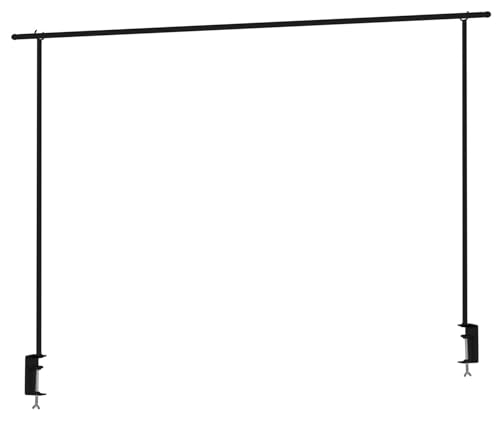Möbel Jack Deko-Tischgestell zum Klemmen - Breite 176 cm - Ausziehbar auf bis zu 250 cm - Metall - Schwarz - Tischstange Dekostange Tischdekorationshalter