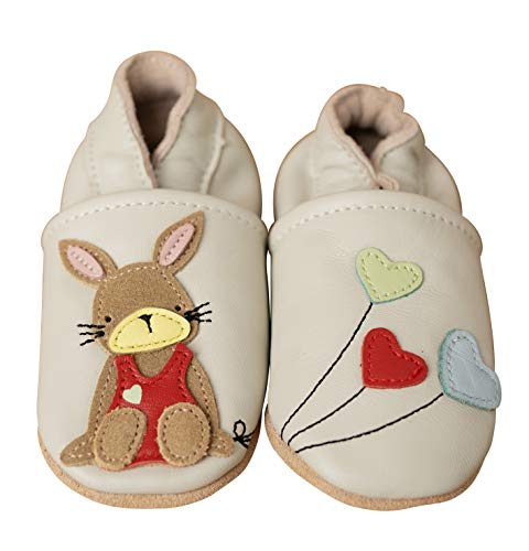 ENGEL + PIRATEN Krabbelschuhe Baby Leder Mädchen Jungen Babyschuhe Hausschuhe Kleinkind Weiche Lederschuhe Babyhausschuhe Lauflernschuhe Lederpuschen 18 19 20 21 22 23 24 25 26 EU