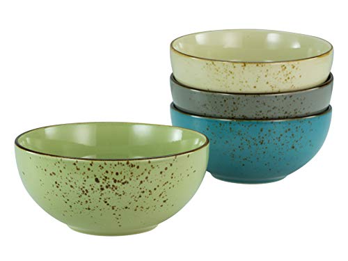 CreaTable, 23421, Serie Nature Collection - Buddhabowl, 4-teiliges Geschirrset, Bowl-Set aus Steinzeug, spülmaschinen- und mikrowellengeeignet, Qualitätsproduktion