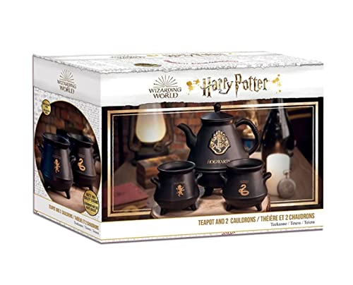 ABYSSE Harry Potter Teekanne mit Hogwarts-Kessel-Set