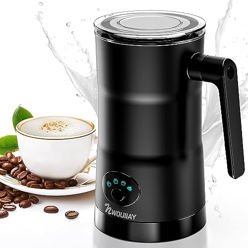 NWOUIIAY 600W Milchaufschäumer Elektrisch 4 in 1 Automatische Milchaufschäumer für Erhitzen von Milch Antihaftbeschichtung automatischer Geeignet für Milch Kaffee heiße Schokolade