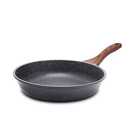 SENSARTE 28cm/11-Zoll Antihaft-Bratpfanne Skillet, Schweizer Granit-Beschichtung Omelette-Pfanne, gesunde Stein Kochgeschirr Chef's Pan, Induktion kompatibel, PFOA frei ...