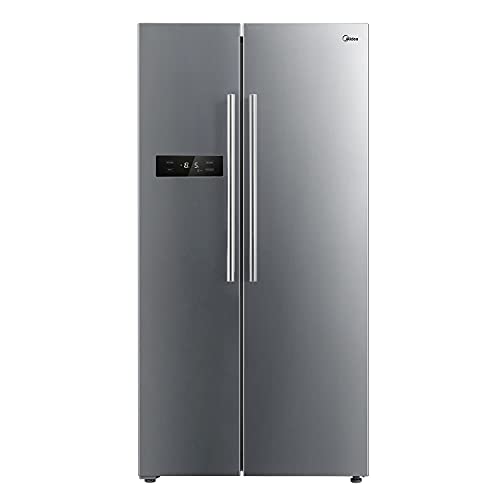 Midea MERS530FGD02 Side-by-Side Kühl-/Gefrierkombination/NoFrost/Inverter Technologie/Indoor Ice Bar/Twin Control/176,5 cm Höhe/335 L Kühlen/197 L Gefrieren/256 kWh/Jahr