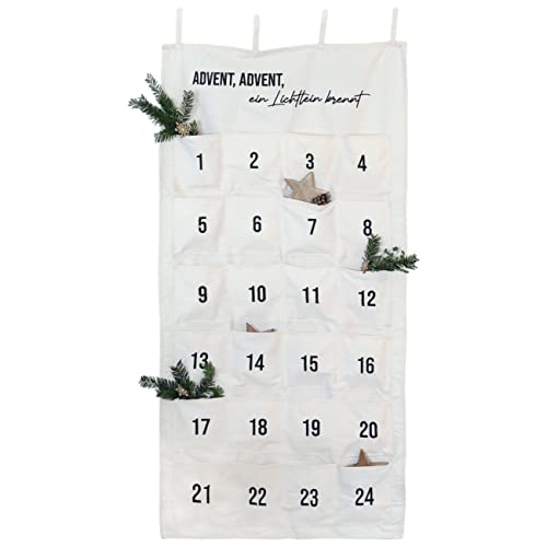 Adventskalender aus Stoff