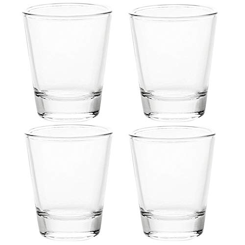 BCnmviku Schnapsgläser Glas 5cl/50ml Set Shotgläser - Spühlmaschinenfest - Gläser für Vodka Tequila (4)