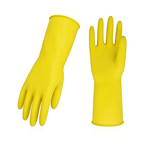 Vgo... 10 Paare Wiederverwendbare Handschuhe für Küchenarbeit, Haushaltsreinigung und Geschirrspülung, Langarm,Multifunktional (HH4601)
