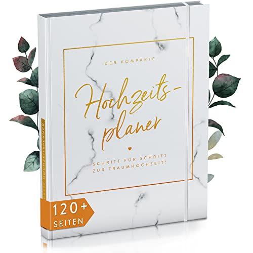 TWIVEE - Der kompakte Hochzeitsplaner - Wedding Planner - deutsch - über 120 Seiten - Organizer für Eure Trauung - Buch zur Hochzeit - Ideales Verlobungsgeschenk