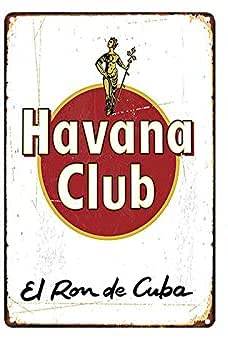 Sokomurg Retro-Vintage-Blechschild für den Innenbereich, 20.3 x 30.5 cm, Havanna, Bar, Kneipe, Club, Garage, Küche, Dekoration, Café, Zuhause, Restaurant, Kunstschild, Geschenk für Mann (1-JFD-1)