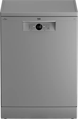 Beko BDFN26420S b300 freistehender Geschirrspüler, 60 cm Spülmaschine, 14 Maßgedecke, 6 Programme, Hygiene Intense, TrayWash, Fast+, Silber