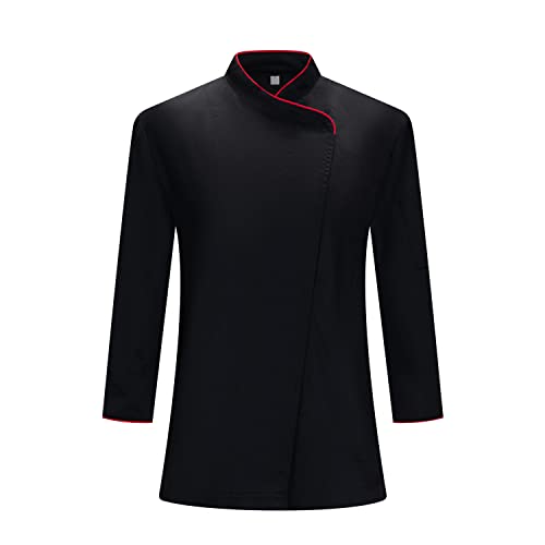 MISEMIYA - Damen-KOCHJACKE - Damen-KOCH-UNIFORM Damen-KOCHJACKE - Hospitality Uniform - Ref.703 - Medium, Kochjacken Herren 703 - Schwarz