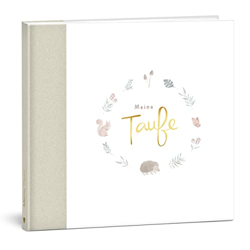 mintkind® Gästebuch Meine Taufe Wald I für Junge & Mädchen | Taufbuch, Taufgeschenk, Taufalbum, Erinnerungsbuch I 72 Innenseiten für Glückwünsche, Fotos und Mehr | Gästebuch Taufe Gastgeschenk