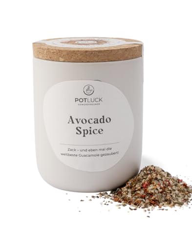 POTLUCK | Avocado Spice | Gewürzmischung im Keramiktopf | 80g | Vegan, glutenfrei und mit natürlichen Inhaltsstoffen (Verpackung kann variieren)