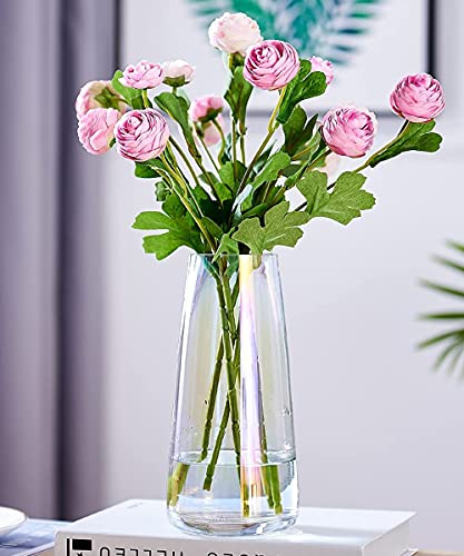 Vzmiza klar Glas Vase - Vasen Deko Für Moderne Heimdekoration - BlumenVase Für Pampasgras - Deko Vasen Für Deko Aesthetic - Vasen Glas für Hochzeit -Weiß große Blumenvase Für tulpen-Esstisch - Wohnen