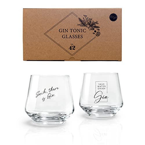 2 Gin Gläser Geschenkset