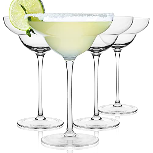 Sipour Margarita-Gläser 4er-Set 37 cl – bruchsicher & elegantes Design – Cocktailgläser Cocktailglas Margaritagläser Margaritaglas Longdrinkgläser Partygläser – Barkeeper-Set Bar-Zubehör