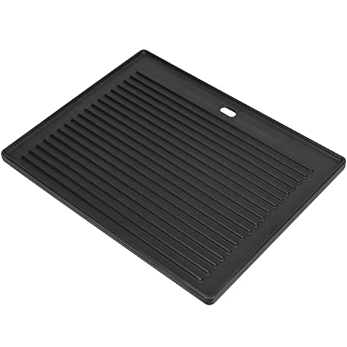 GriHero Gusseisen Grillplatte Wendeplatte 41.3 X 30.5 CM - Universal Gussplatte Beidseitig Verwendbar, Gussplatte Gasgrill für Gasgrill, Kohlegrill & Elektrogrill Zubehör