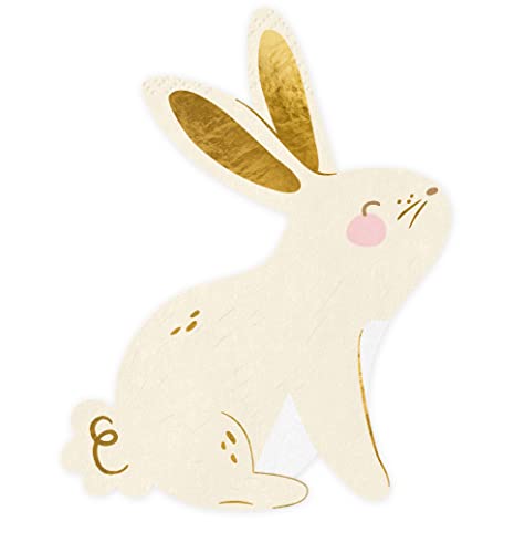 20 Servietten Hase Osterhase Ostern Feier Party Servietten Deko Geburtstag Kinder Erwachsene Servietten Creme Bunny Osterdeko Babyparty