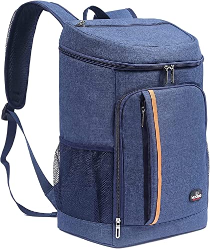 YDFYX 26L Kühl Rucksack Thermo Rucksack Picknicktasche Groß Isoliert Cooler Bag Männer Frauen für Männer Frauen zum Picknick, Wandern, Camping, Angeln oder Arbeit (Klassisch - Schwarz)