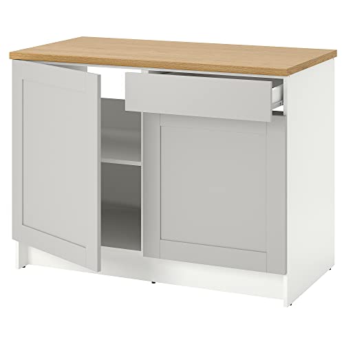 Ikea KNOXHULT Unterschrank mit Türen und Schublade, 120 cm, Grau